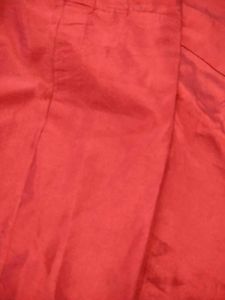 Vibrant Red Silk skirt