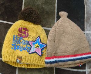 Combo Of 2 Winter Caps Size- Upto 10 Years