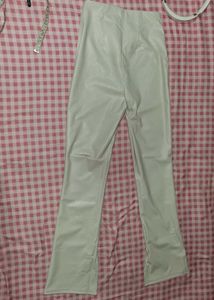 White Flared Leggings