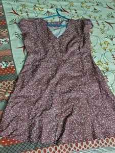 Chic Floral Print A-Line Dress