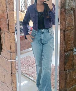 BRANDED Cropped Denim Jacket