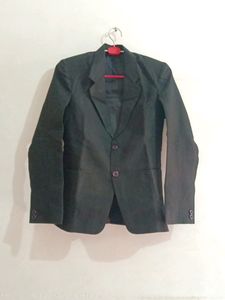 Women Solid Single Brested Formal Blazer