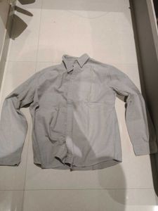 Men's Casual Button-Down Shirt grey