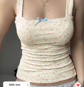 Floral Tank Top with Bow