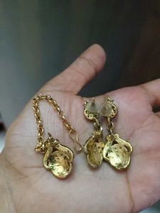 Y2k gold plated necklace ✨💙