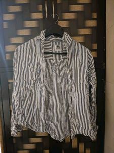Striped button down shirt