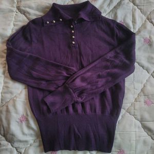 Purple Knit Top