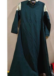 Stylish Black Kurta with Geometric Pockets