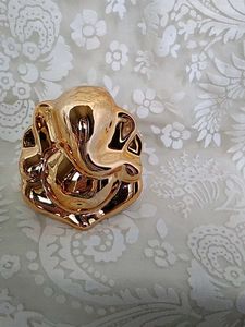 Ganesha Idols - Clear Crystal &amp; Gold