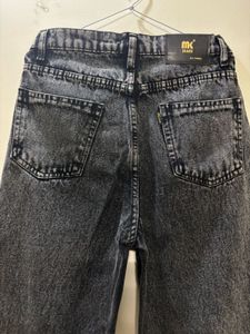 Washed Grey Denim Jeans