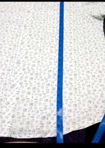 New Men's White Printed Casual Shirt