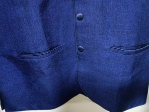 Royal Blue Ethnic Jacket / waist coat wool blend
