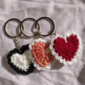 🩷 Colourful Heart Keychain