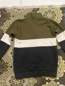Y2K Colorblock Zip-Up Sweatshirt