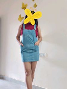 Denim dungaree