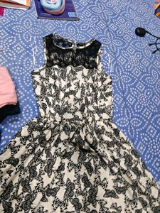 Butterfly Print Sleeveless Dress