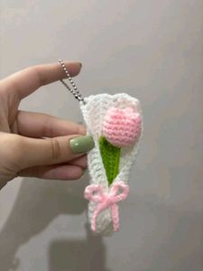 Crochet Bee Keychain