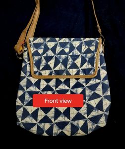 Unique Geometric Print Sling Bag