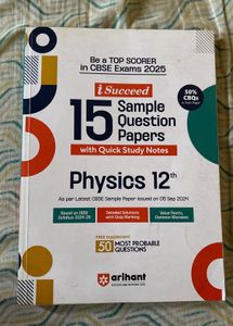 Physics 12th: 15 Sample Question Papers