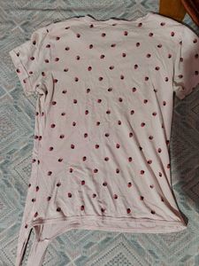 Graphic Print White T-shirt