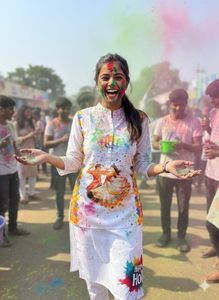 Festive Kurta Set - Holi Celebration