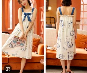 Cute Bear Print korean nighty