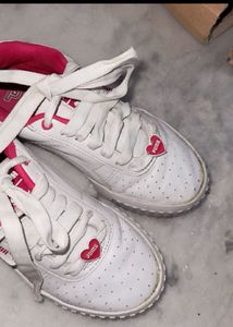 Puma White &amp; Pink Sneakers price dropped