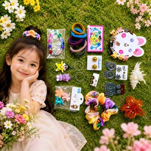 Kids Hair Accessories & Jewelry Set