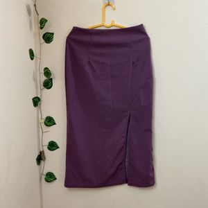 Chic Purple Pencil Skirt
