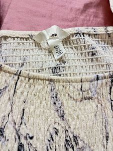 Floral Smocked Square Neck Dress