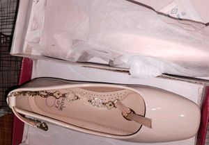 Ket Importa Beige Patent Mary Janes