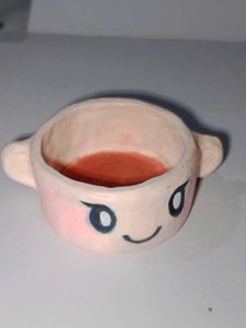 Handmade clay trinket bowl