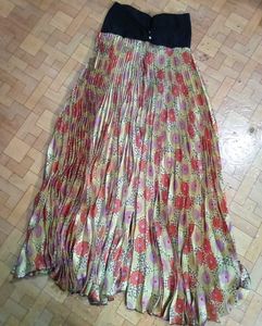 Pleated Floral NEW Skirt