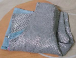 Silver Brocade Blouse