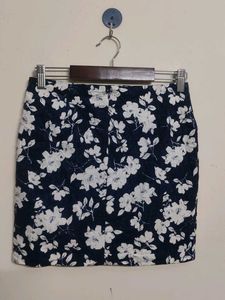 Floral Print Mini Skirt