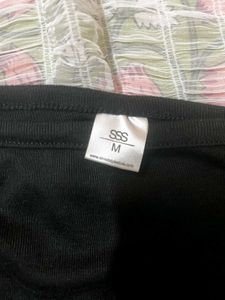 Puffy Net Sleeves Crop Top