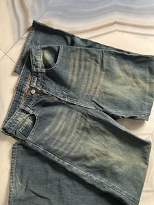 Tinted Washed Denim Pant