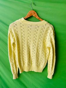 Light Yellow Wool Sweater