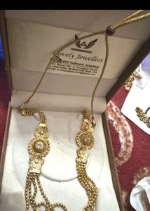 Elegant Gold-Tone Layered Necklace Unused