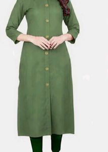 Elegant Green Cotton Kurta
