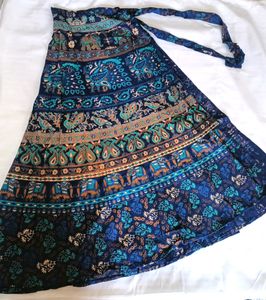 New Tie Up Jaipuri Cotton Skirt || Length 37 || Ghera 80