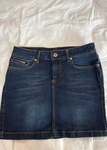 Classic Blue Denim Skirt