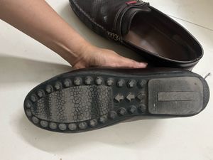 Men's Brown Faux Leather Loafers