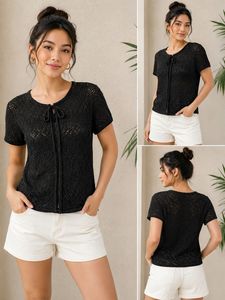 cute crochet knit top