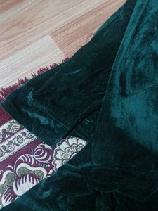 Elegant Green Velvet Kurta