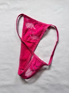 Vibrant Pink Lace Nightie &amp; Thong Set