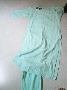 Light Green Printed Kurta Set