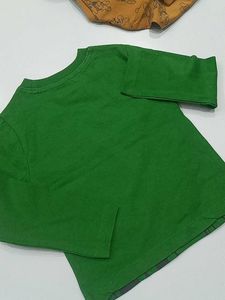 Cute Green Animal Print T-Shirt,combo4