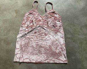 Crushed Velvet Loungewear Set(Camisole and Robe)