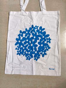 Blue Floral Tote Bag